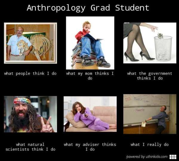 What I Do Meme - Anthro Grad Student